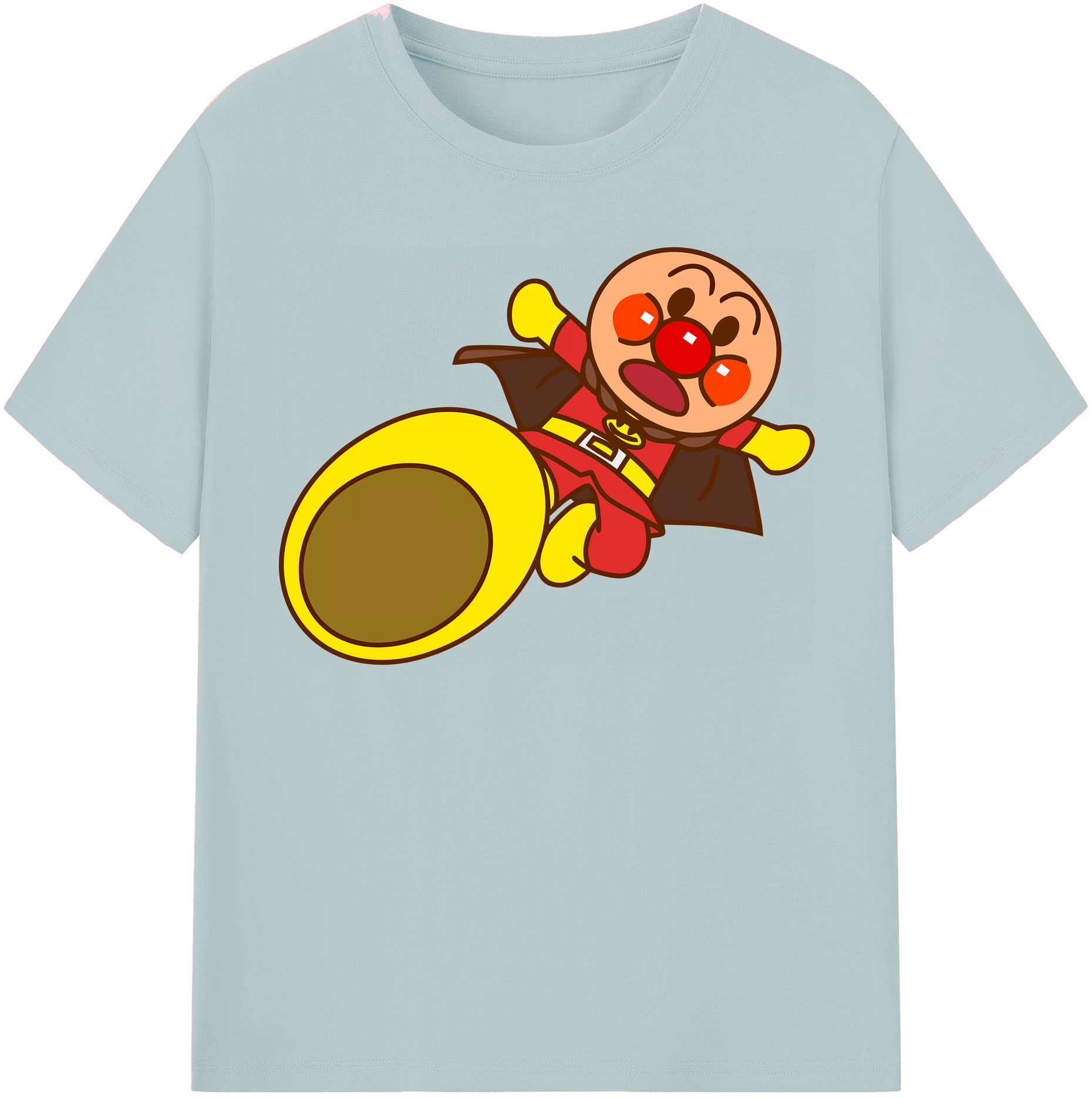 （画像用） アンパンマン Anpanman 綿100％半袖Tシャツ（フロントプリント）